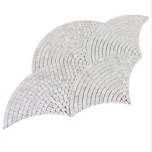 Marmormosaik lüfterförmige Marmorhandwerksprodukte Dekorationsmaterialien