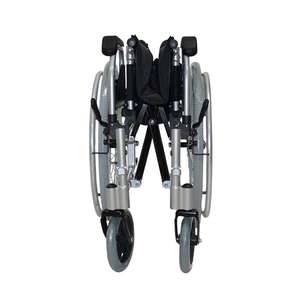 Produttore cinese manuale telaio in alluminio sedia a rotelle con bloccaggio freno unito - Product Image 5