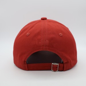 Gorra de Béisbol Deportiva de Algodón de 6 Paneles Color Rojo Cacahuete de Lujo, Bordado Personalizado, Diseño Deportivo Suave - Product Image 5