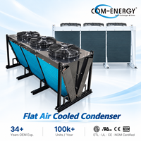 Condenseur Com-Energy - Condenseur à air refroidi haute efficacité FNV/W avec tubes en cuivre, ailettes en aluminium et ventilateurs axiaux