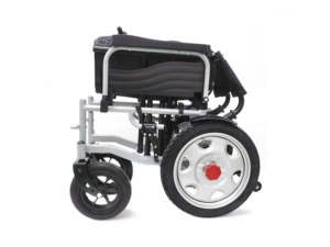 100kg di capacità in acciaio al carbonio forte potere sedia a rotelle 250W X2 motore costo-efficace motorizzato di riabilitazione pieghevole piombo - Product Image 6