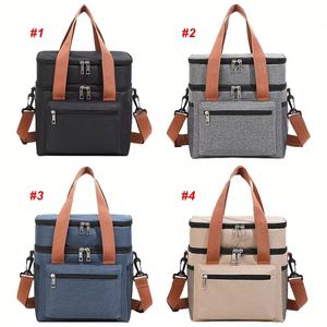 Sac isotherme Oxford 300D double couche réutilisable, imperméable, pour le bureau, avec logo – Vente chaude - Product Image 2