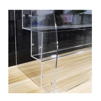 Support de rangement multicouche en acrylique transparent sur mesure pour cahiers, idéal pour supermarchés et papeteries