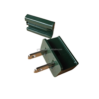 Adaptor steker Cepat elektrik kualitas terbaik SPT-1 kawat risleting steker pria Snap On colokan vampir hijau tua