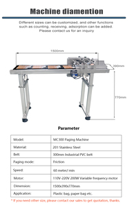 Tự động ghi nhãn <span class=keywords><strong>Feeder</strong></span> phân trang phân phối băng tải máy - Product Image 4