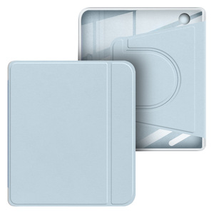 Funda Giratoria de Cuero para Tablet AilesTecca, Parte Trasera de Acrílico Transparente, Protección Antigolpes para <span class=keywords><strong>Kindle</strong></span> Paperwhite 6 5 4 3 - Product Image 3