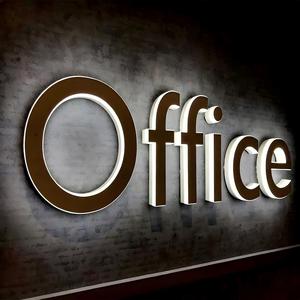 Letrero Luminoso LED de Acrílico y Acero Inoxidable, Personalizado, de Alto Brillo, con Retroiluminación 3D, Diseño de Logotipo con Letras en Canal, para Oficina o Negocio - Product Image 1