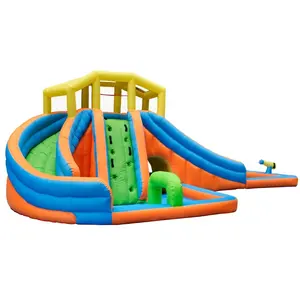 Tamanho adulto 20M Longo Vinil Enorme Castelo Bouncy Inflável Bouncer Inflável Lâmina de Água com Piscina