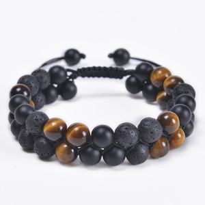 팔찌 옴므 팔찌 gelang batu 매력 여성 로프 커플 걸쇠 아크릴 상자 스테인레스 스틸 케이블 확인 소원 팔찌