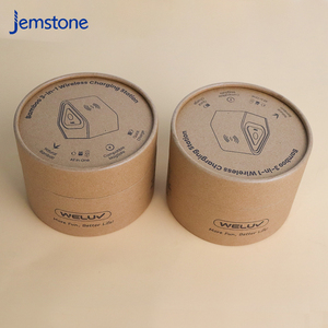 Biodegradable Wireless Charging Phone Accessories Cardboard Tube Packaging Candle Cylinder <b>Box</b> Packaging Tea Paper Tube - Product Image 3