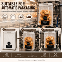 Sacs à pain transparents en CPP avec logo personnalisé, emballage plastique pour boulangerie, pour le stockage et la présentation du pain