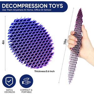 Jouet anti-stress Fidget Worm, jouets imprimés en 3D réalistes, ver de poche amusant pour adultes et enfants, jouet silencieux pour soulager le stress, fidgets de bureau - Product Image 6