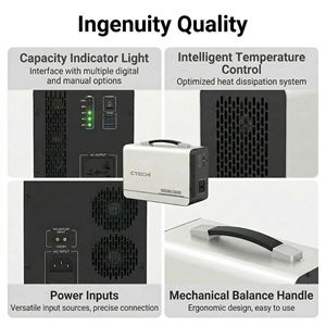 <span class=keywords><strong>CTECHi</strong></span> 300W Station d'Énergie Portable 1kWh pour Maison, Extérieur, Camping, Urgence, Générateur Solaire - Product Image 5