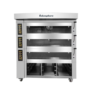 3 tầng 12 khay điện sàn lò thương mại công nghiệp Bánh Mì Bánh Pizza bánh nướng Lò Nướng Bánh máy - Product Image 1