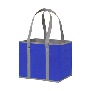 Custom Logo SH Model SHWB16 Outdoor Geometric Print Non-Woven Medium Heavy Duty Waterproof Foldable <b>Long</b> Handle Grocery <b>Bags</b> - Product Image 6