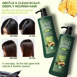 Set de Champú y Acondicionador Herbal Natural de Marca Privada, 350ml*2, Champú Hidratante para Uso en Salón - Product Image 4