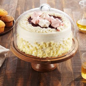 Support à gâteau en bois 2 en 1 avec dôme en verre - Plateau de service multifonction et plateau à fromage pour la décoration de la maison et les cadeaux - Product Image 6