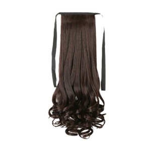 Perruque queue de cheval bouclée grande vague pour femme Carole, résistante à la chaleur, en fibre synthétique haute température, tressée – Offre Spéciale - Product Image 4