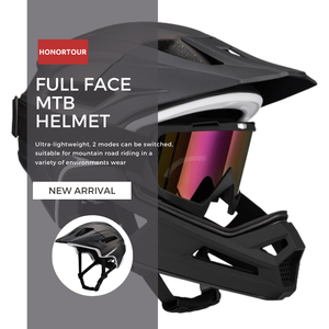 HONORTOUR Nuevo <span class=keywords><strong>Casco</strong></span> de Ciclismo Integral para Adultos, Doble <span class=keywords><strong>MTB</strong></span> Downhill, Resistente a Impactos, PC+EPS, Precio de Fábrica, Personalizable - Product Image 2