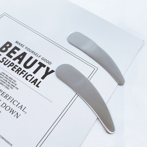 OEM Biểu Tượng Tùy Chỉnh Chất Lượng Cao 304 Thép Không Gỉ Kem Lưỡi Liềm Muỗng 6.6Cm Kim Loại Mỹ Phẩm Thìa Cho Chăm Sóc Da - Product Image 5