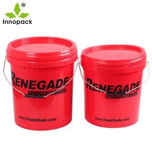 Plastic <b>Bucket</b> Manufacturers Custom Paint <b>Buckets</b> Food Grade Pail 18L PP <b>Bucket</b> with <b>Lid</b> - Product Image 2