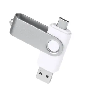 แฟลชไดรฟ์ USB แบบหมุน2อิน1 2GB 4GB 64GB เมมโมเรียส2.0 3.0 pendrive 32GB 128GB แฟลชไดรฟ์ชนิด OTG