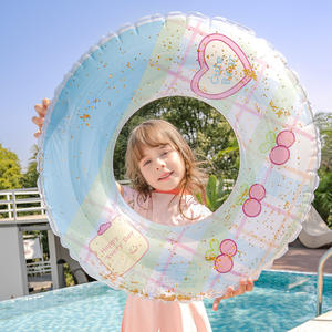 Anillo de natación inflable Xiaolu, redondo, de 0,20 mm de grosor, para uso en piscinas infantiles y parques acuáticos - Product Image 1