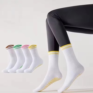 Wholesale High Quality Non Slip Yoga <b>Socks</b> Custom Embroidery Logo Pilates Grip <b>Socks</b> Low MOQ Ready to Ship Yoga <b>Socks</b> - Product Image 1