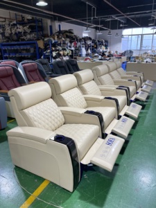 <span class=keywords><strong>Fauteuil</strong></span> inclinable de luxe moderne avec porte-gobelets <span class=keywords><strong>pour</strong></span> la maison, le sous-sol, le salon, la villa ou le centre commercial - Product Image 5