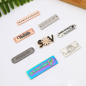 High Quality Eco-Friendly Custom Engraved Embossed Logo Garment Metal Name Plates Tag <strong>Label</strong> With Custom Shape For Handbags - Product Image 6