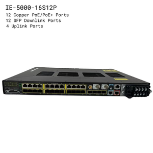 Commutateur Ethernet industriel Catalyst IE-5000-16S12P neuf avec PoE et QoS, 16 ports SFP, capacité de commutation de 128 Gbps - Product Image 2