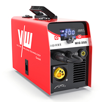 VECTOR Mag Welders Machine à souder MIG200DB à inverseur IGBT, compatible TIG Lift (à gaz et sans gaz) et MMA, avec fonction pulsée