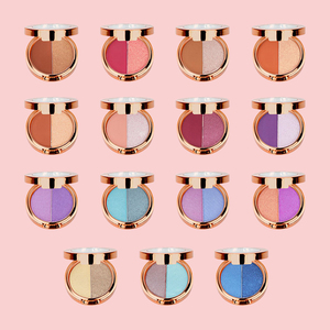 Private Label Palette d'ombres à paupières 12-18 couleurs Beauté Paillettes naturelles mates avec logo personnalisé Forme de poudre et finition chatoyante - Product Image 1