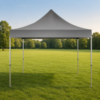 Tonnelle pliable pour exposition sportive en extérieur 3x3m, tente instantanée, imperméable, en PVC enduit, avec structure en acier, portable et facile à transporter