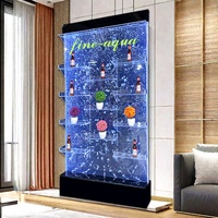 Parois de séparation amovibles personnalisées en acrylique et cloisons de séparation pour les entreprises, cloisons de séparation, mur à bulles, panneaux muraux décoratifs à LED