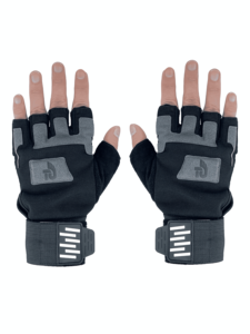Guanti da Palestra Mezze Dita Traspiranti in Rete, Guanti Fitness Antiscivolo Imbottiti <span class=keywords><strong>per</strong></span> Sollevamento Pesi <span class=keywords><strong>Sport</strong></span> Uomo Donna - Product Image 4