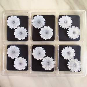 Flor de Cuarzo Escarchado Multipétalo Hecha a Mano de 22 mm F3 - Product Image 4