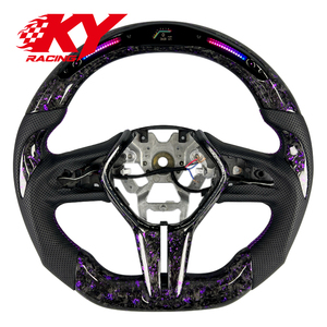 Volant personnalisé en fibre de carbone forgée avec LED et indicateur de régime pour Infiniti Q50 Q60 Q50S QX50 QX50S QX55 Q60S - Accessoires automobiles - Product Image 1