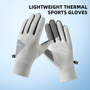 <span class=keywords><strong>Gants</strong></span> de sport imperméables pour femmes, compatibles écrans tactiles, paume antidérapante doublée polaire légère, poignet en tricot élastique, prix usine - Product Image 1