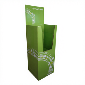 कस्टम पॉप अप खुदरा प्रदर्शन शेल्फ फर्श कागज रैक कार्डबोर्ड डंप बिन प्रदर्शन - Product Image 3