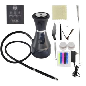 Cachimba Electrónica Recargable de Lujo de Alta Calidad, Portátil, con Pantalla LED, de Acero Inoxidable, Caja de Regalo Personalizada con Espejo - Product Image 2