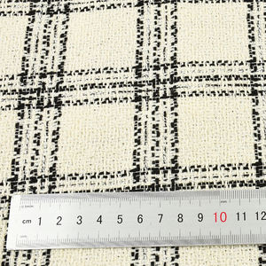 Tissu satiné à carreaux noir et blanc de style parfumé, 100% polyester, pour vêtements, portefeuilles pour filles, nuancier gratuit - Product Image 4