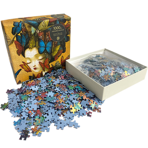 Tùy chỉnh die-cut có thể in 1000 mảnh ghép hình câu đố cho người lớn chơi câu đố - Product Image 1