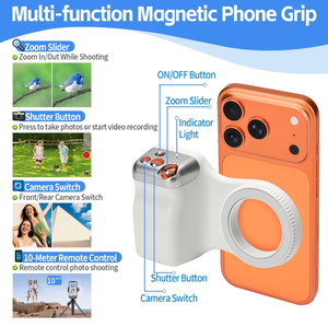 <b>Phone</b> Camera Shutter Grip for Smartphone Wireless Shutter Button Comfort Ergonomic Camera Grip - Product Image 2