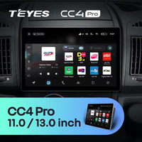 Autoradio vidéo GPS Android TEYES CC4 PRO 13 pouces 11 pouces pour Toyota, Volkswagen, Hyundai et autres véhicules