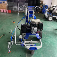 Machine de marquage routier pour lignes de parking, applicateur de peinture à froid, moteur essence Honda, marquage haute efficacité