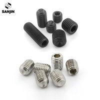 Vis sans tête à six pans creux en acier inoxydable 304 et acier allié 12.9, norme DIN916, tailles M1.6, M2, M2.5, M3, M4, M5, M6, M8