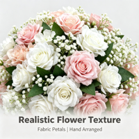 Centro de Mesa Floral con Rosas de Seda Rojas Artificiales para Bodas, Decoración para Mesa de Comedor, Portavelas