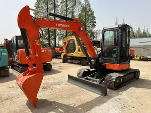 High efficiency MiNi second-hand Hitachi ZX50U hydraulic crawler backhoe digger 5ton used excavator