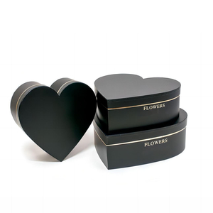 Tùy Chỉnh Hình Trái Tim Tình Yêu Độc Đáo Rose <span class=keywords><strong>Bouquet</strong></span> Hoa Hai Mảnh Cổ Hộp Giấy Cho Món Quà Sang Trọng Bao Bì - Product Image 2